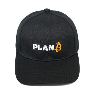 Bitcoin Plan B Embroidered Hat Cotton Adjustable Hat, Bitcoin Cap, Plan B Hat